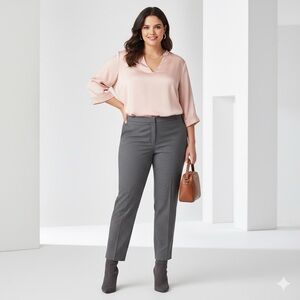 Mario Serrani Charcoal Straight Leg Women's Pants